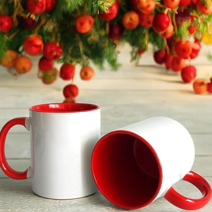 Red Inner Coffee Cup 325ML - Image 3